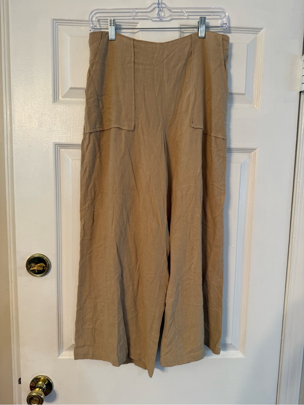 Good Luck Gem Wide Leg Tan  Pants